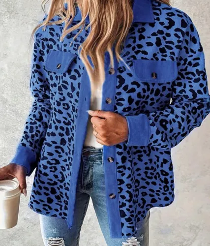Camiseta de Manga longa de Leopardo