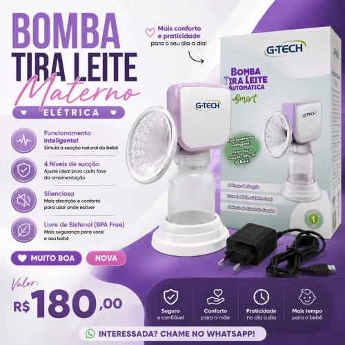 Bombinha tira leite materno