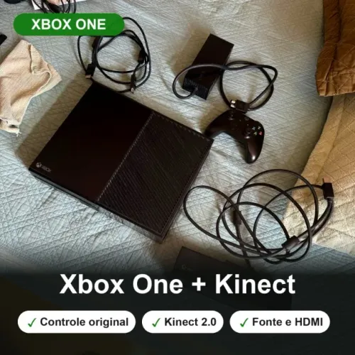 Xbox One + Kinect + Controle Original