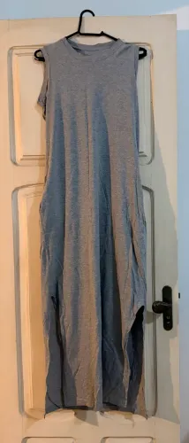 Vestido longo em algodão 