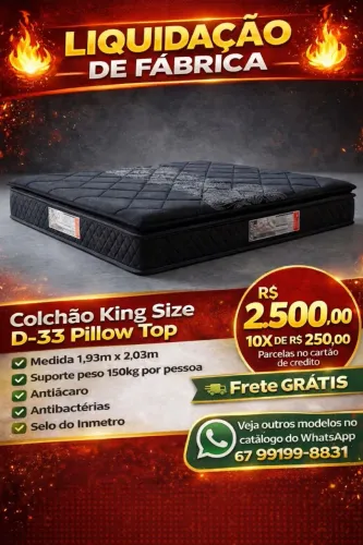 Colchão king size na promoção hoje Veja catálogo 