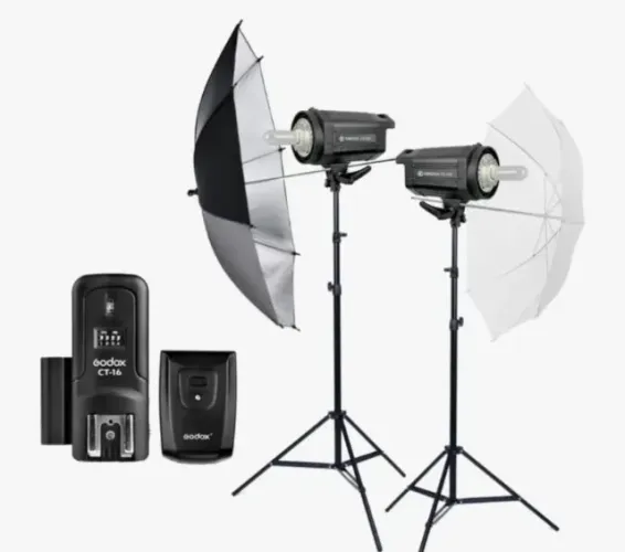 Kit de Iluminação para Estúdio Fotográfico - Completo