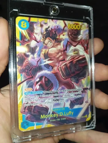 Carta One Piece Monkey D Luffy Gear 4 Snakeman NM Original em Perfeito Estado
