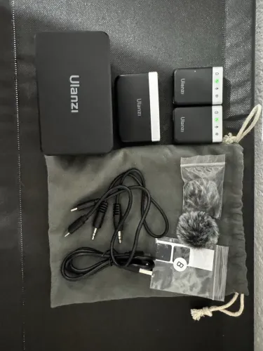 Microfones Profissionais ULANZI AM18 lapela sem fio
