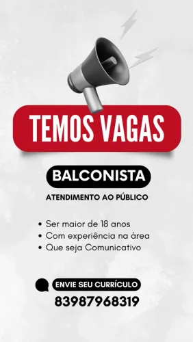 Balconista de padaria