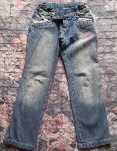 Lote calça jeans menina tamanho 6