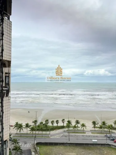 "FRENTE MAR MOBILIADO 1 DORM, SACADA, 1 VAGA E VISTA DESLUMBRANTE"