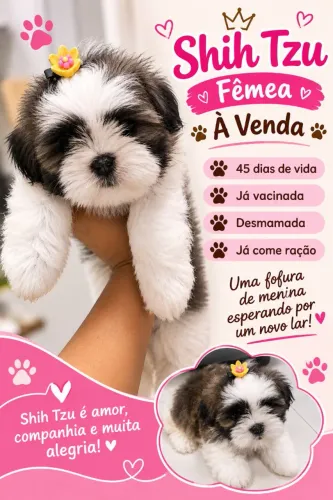Shih-tzu fêmea à venda ?