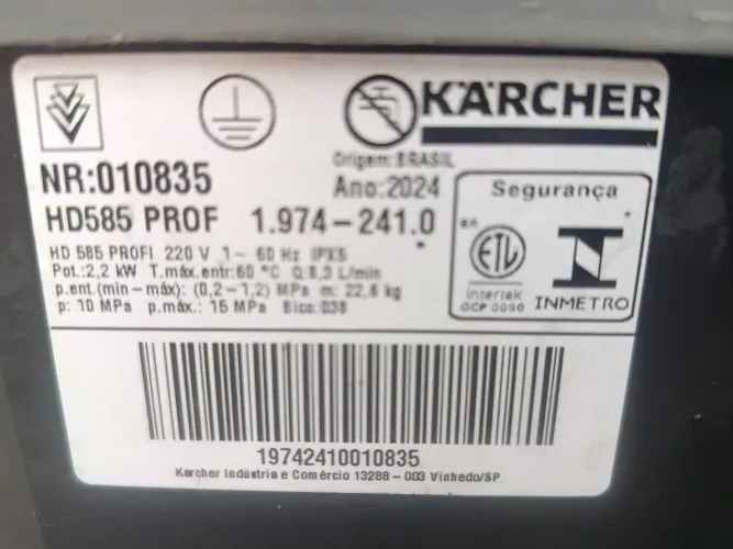 Lavadora de alta pressão profissional kercher