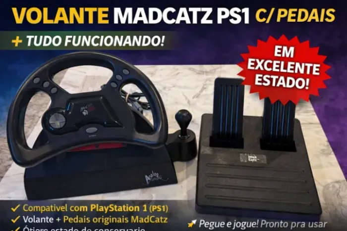 Volante Playstation 1 - MadCatz