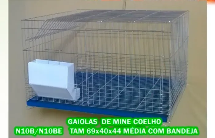 Gaiola coelhos ramster e codornas 