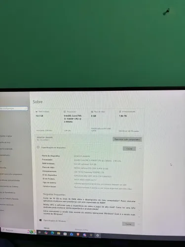 Pc gamer I5 16ram rtx 2060 super