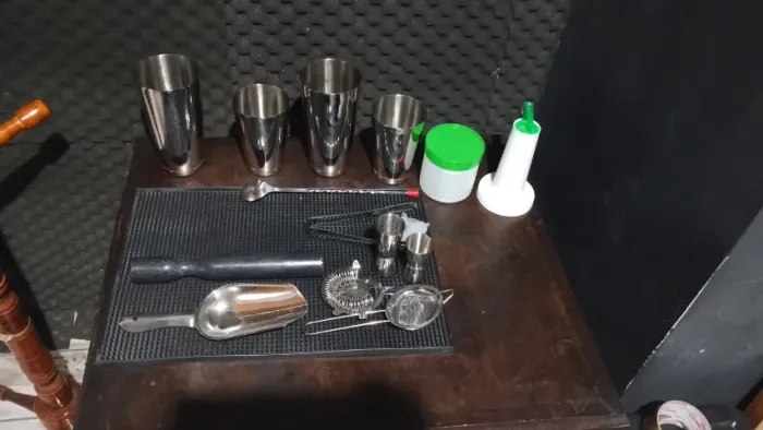 Kit Barman / Bartender Completo em Inox (17 Peças)