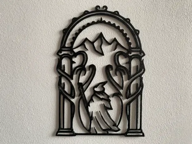 Enfeite Portas de Durin com Gandalf