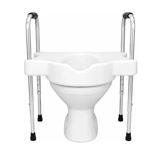 Assento elevado de vaso sanitario para cirurgia de quadril