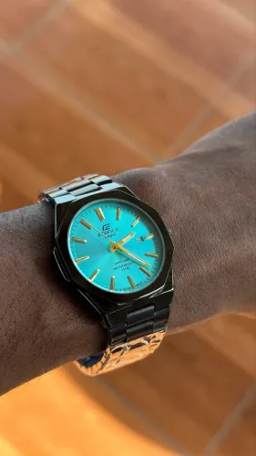 Relógio Casio Azul Turquesa - Aço - Estilo Premium
