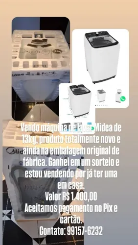Vendo uma máquina de lavar roupa  nova 