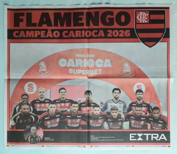 Carioca 2026 - Pôsteres Flamengo Tricampeão
