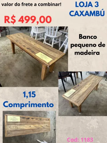 Banquinho de madeira