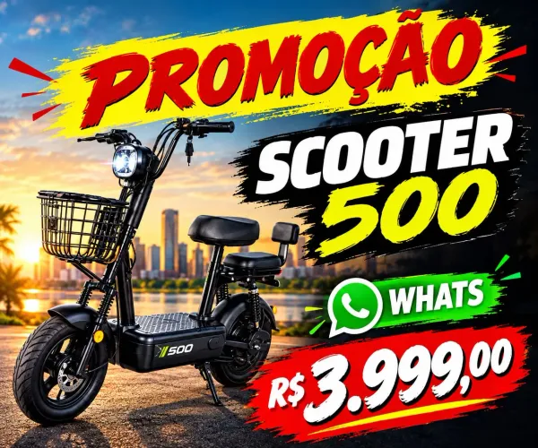 Scooter elétrica NOVA 500 WHATS R$ 3.999.00 NO PIX