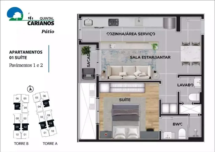 Venda | Carianos | Apartamento 1 quarto