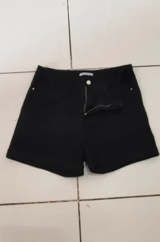 Short Jeans Preto 44