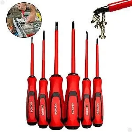Kit Jogo Chave Fenda Phillips Isolada 6 Chaves *ENTREGA GRÁTIS*