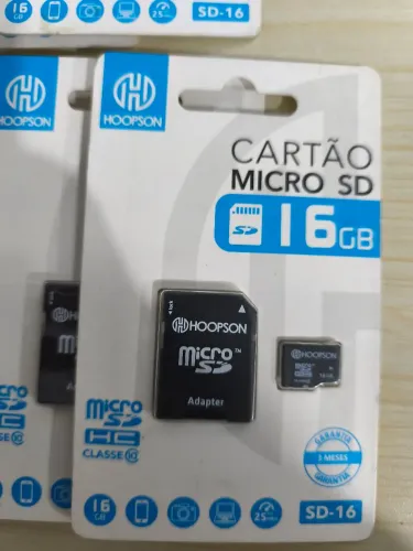 Lote com 13 cartões de memória 16gb Hoopson novo lacrado