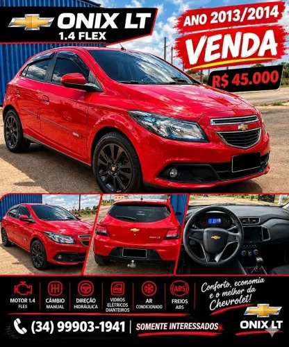 Chevrolet Onix Hatch LT 1.4 8V Flex Power Mec. 4P 2014