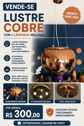 Lustre / Luminária com lâmpadas de filamento 