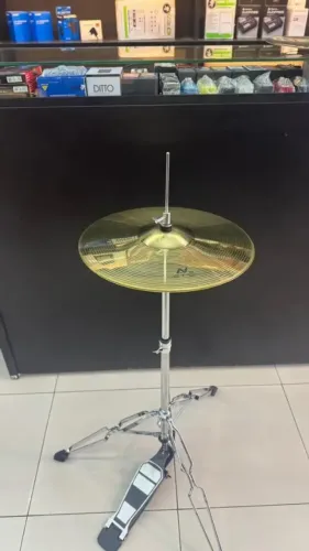 KIT Bateria Prato Action+Maquina De Chimbal Hi Hat Play Turbo Music