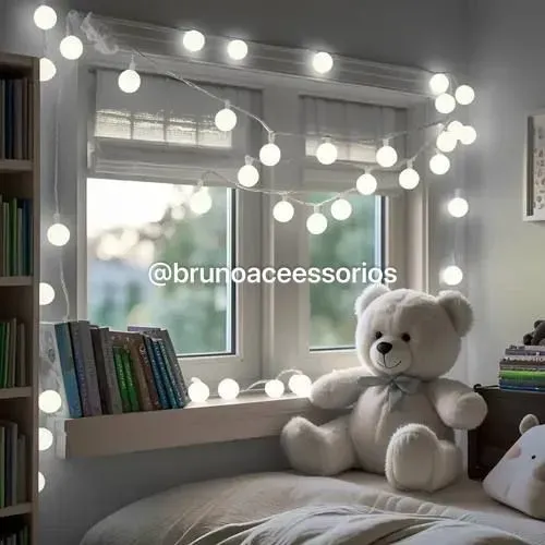 Varal de Luzes decorativa de 10 metros pisca pisca bolinhas