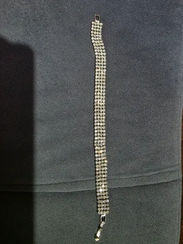 Pulseira Prateada Brilhante