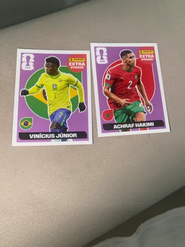 Figurinhas Extras Vini Jr. e Hakimi