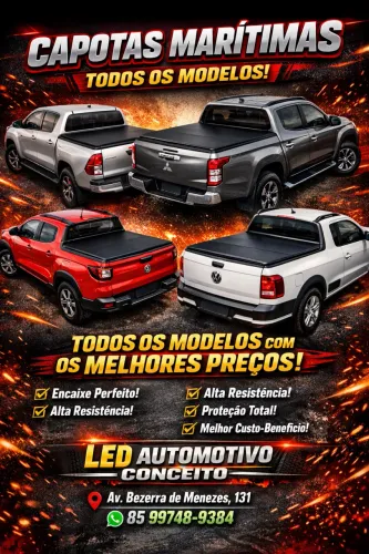 Vários modelos de Capota Marítimas para Pick-up