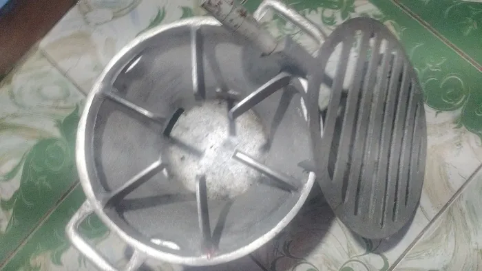 Churrasqueira e fogareiro  2 em 1 de alumínio 