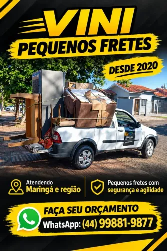 Faço pequenos fretes maringa e região WhatsApp 44- * Vinicius 