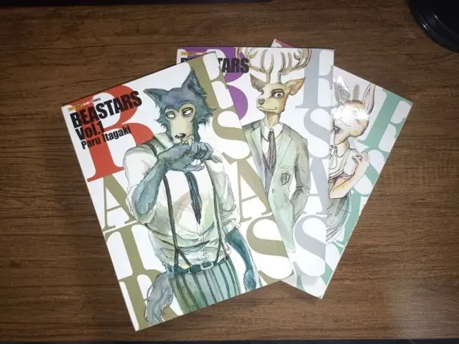Mangás Beastars Vol. 1, 2 e 3