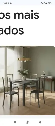 Mesa com 4 cadeiras