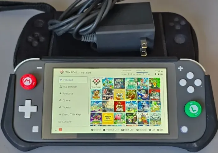 Nintendo Switch Lite Cinza-desbloqueado