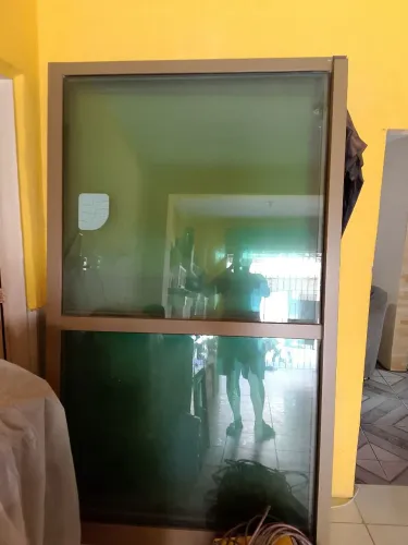 Porta de vidro 3 Folhas com 133x225