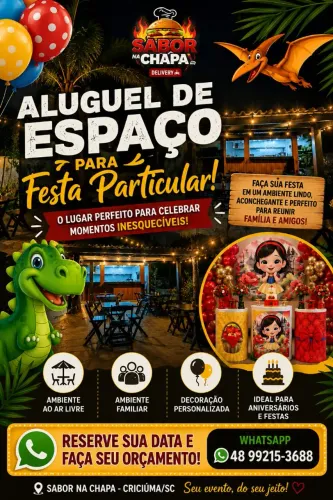 Aluguel de espaço para festas