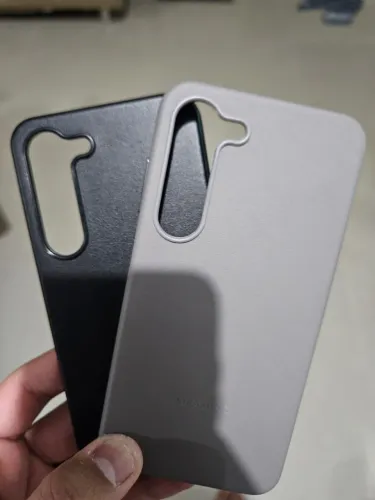 Capinha Original Samsung Couro Magsafe (Preta e Cinza) - Linha Galaxy S