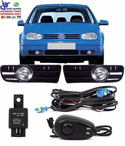 Kit Farol Milha Golf 1999 2000 2001 2002 2003 2004 2005 2006 Sapão