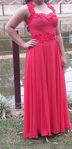 Vestido de Festa - Coral 
