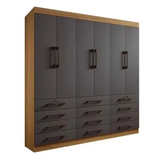 Guarda-Roupa Mônaco 06 Portas 12 Gavetas Largura 2.40m R.F
