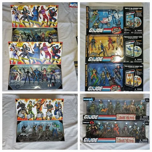 Lote de bonecos G.I. Joe Comandos em Ação Modernos 25th 50th