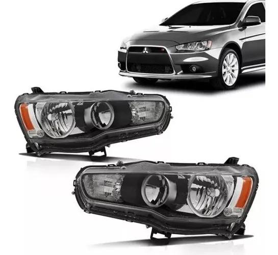 Farol Mascara Negra Mitsubishi Lancer 2011 A 2017