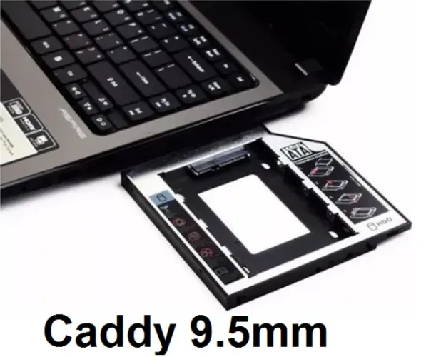 Caddy 9.5mm 12.7mm para Notebook *)
