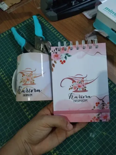 Kit Caneca e Bloco de anotações Personalizados